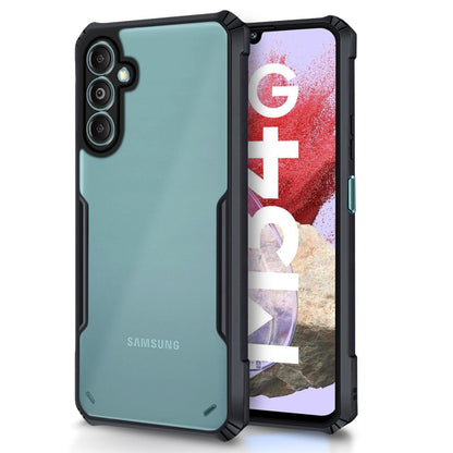Black Hybrid mobile back cover for Samsung M34/F34 5G – Pikkme