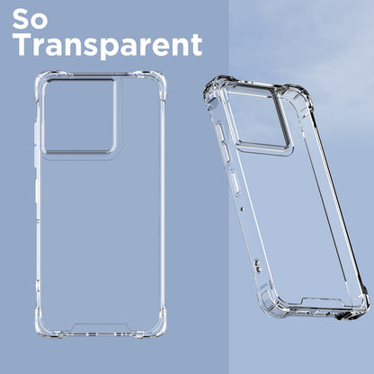 Pikkme Motorola Moto Edge 50 Pro 5G PC + TPU Crystal Clear Back Cover (Transparent)