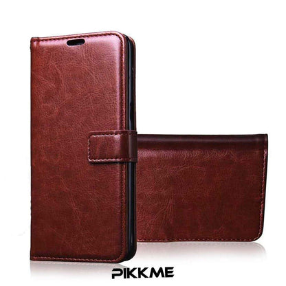 Pikkme Redmi 3S Prime brown mobile flip cover – photo 2