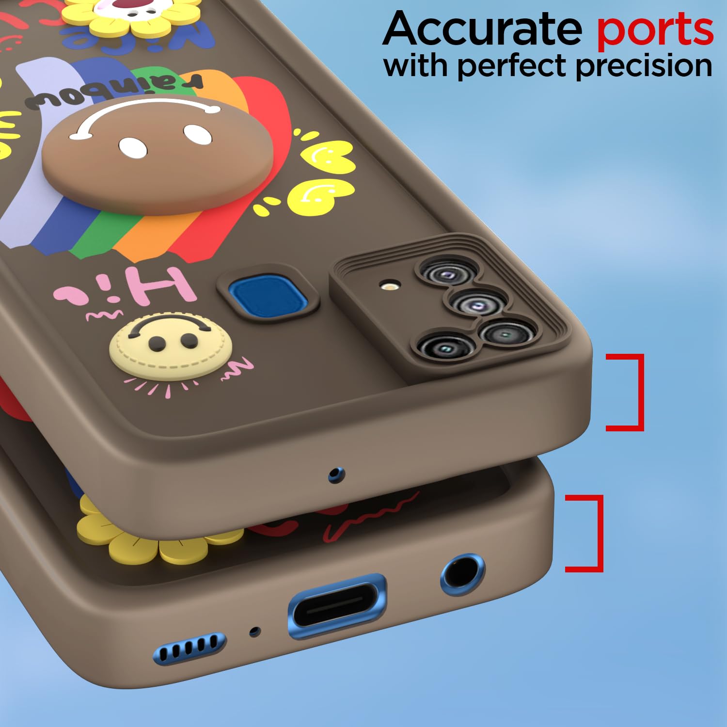 Samsung M31/M31 Prime/F41 phone cover in brown by Pikkme – photo 4