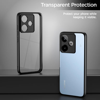 Pikkme Realme GT 7 5G / GT 7T 5G Eagle 2 Shockproof Crystal Clear Sleek Hybrid Armor Back cover (Black)