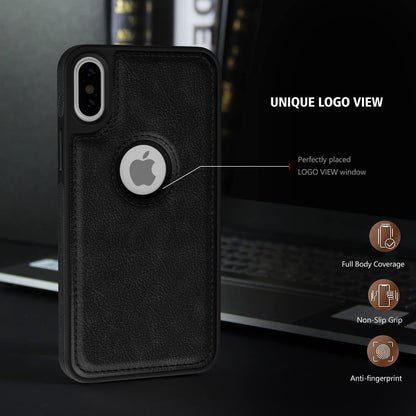 Pikkme iPhone Xs Max Flexible Pu Leather Back Cover | Black