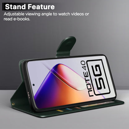 Pikkme Infinix Note 40 5G green flip cover – photo 3