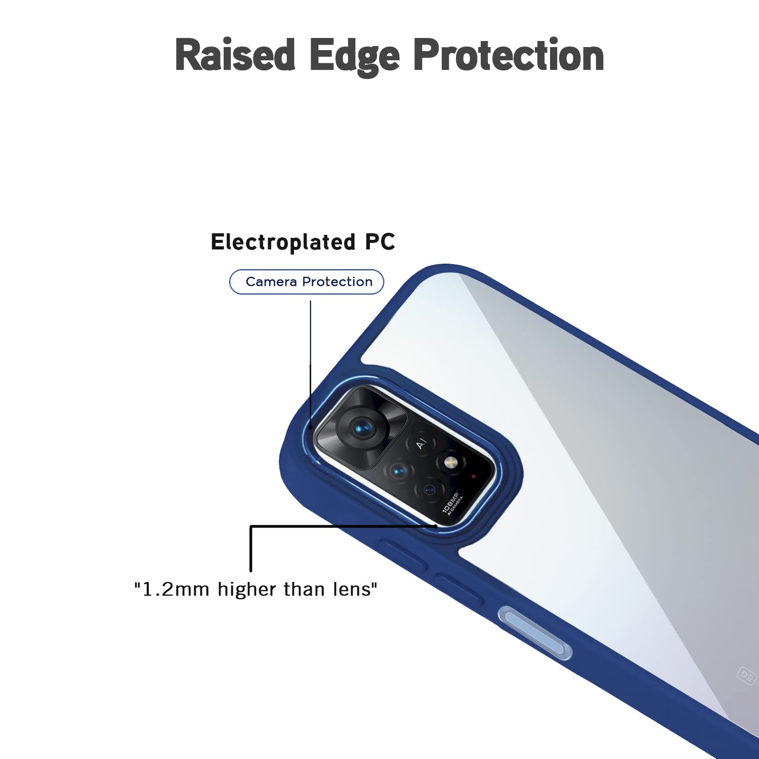 Redmi Note 11/Note 11S back cover in blue by Pikkme – photo 4