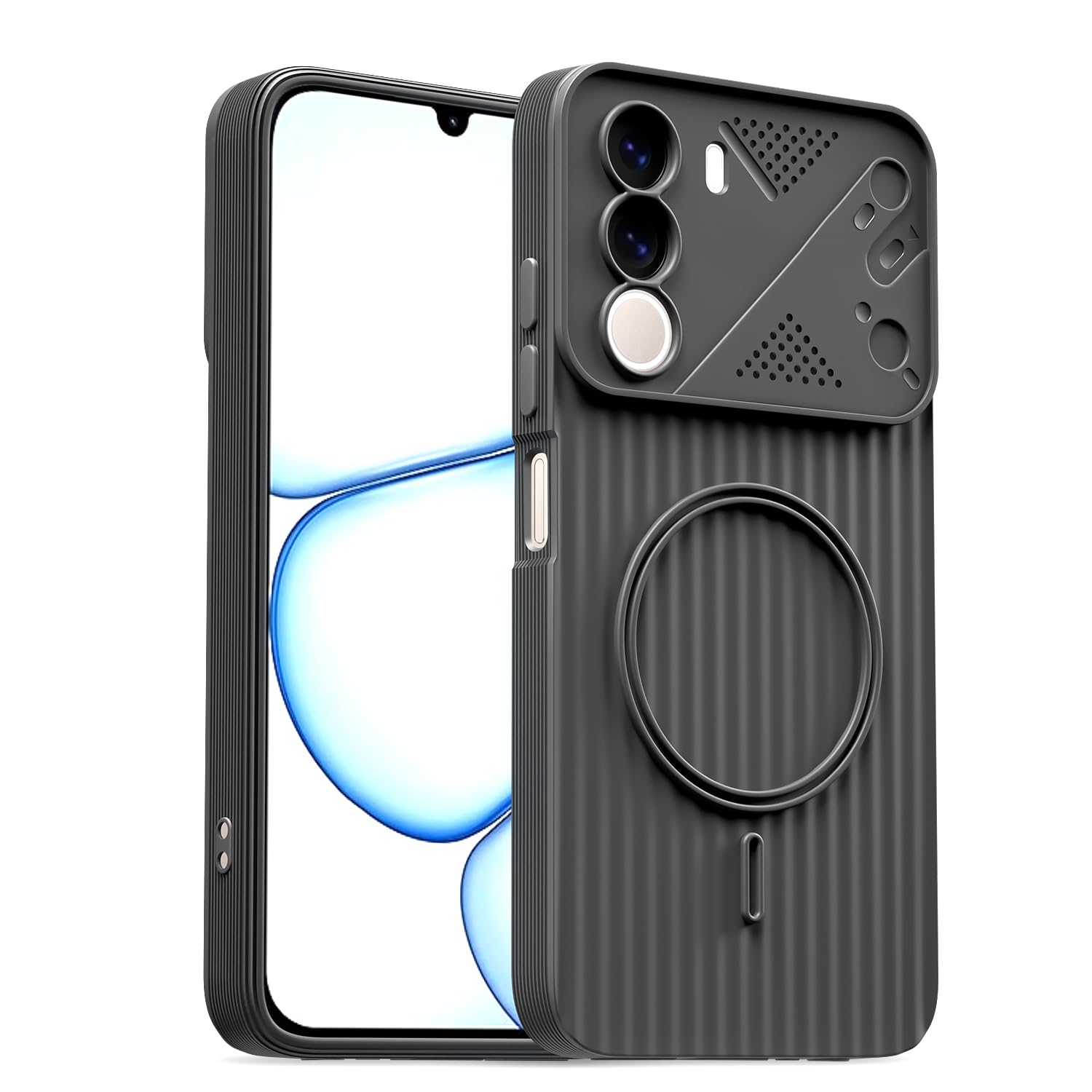 Pikkme grey mobile cover for Realme C100x