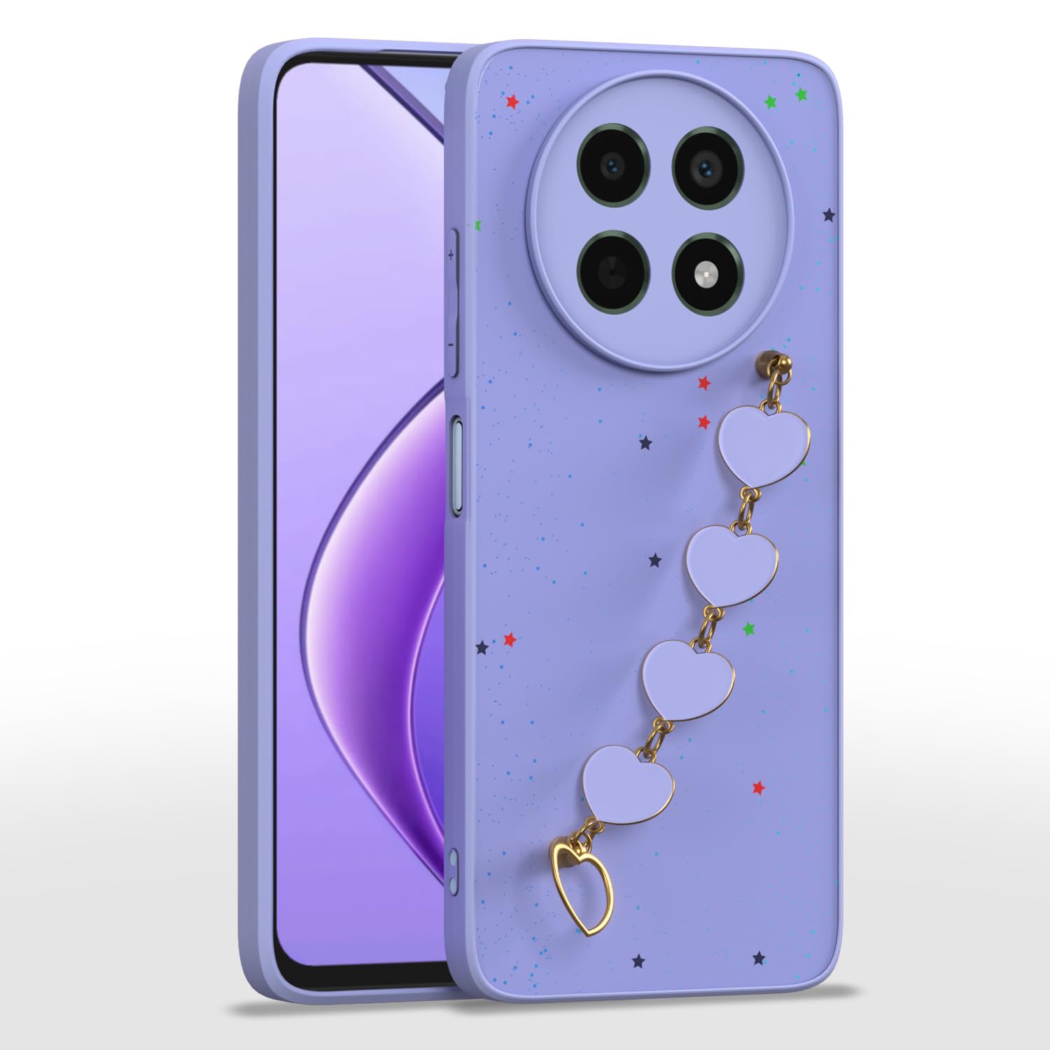 Realme Narzo 70x 5G/N65/13/12/12X 5G/C65 mobile back cover in purple by Pikkme