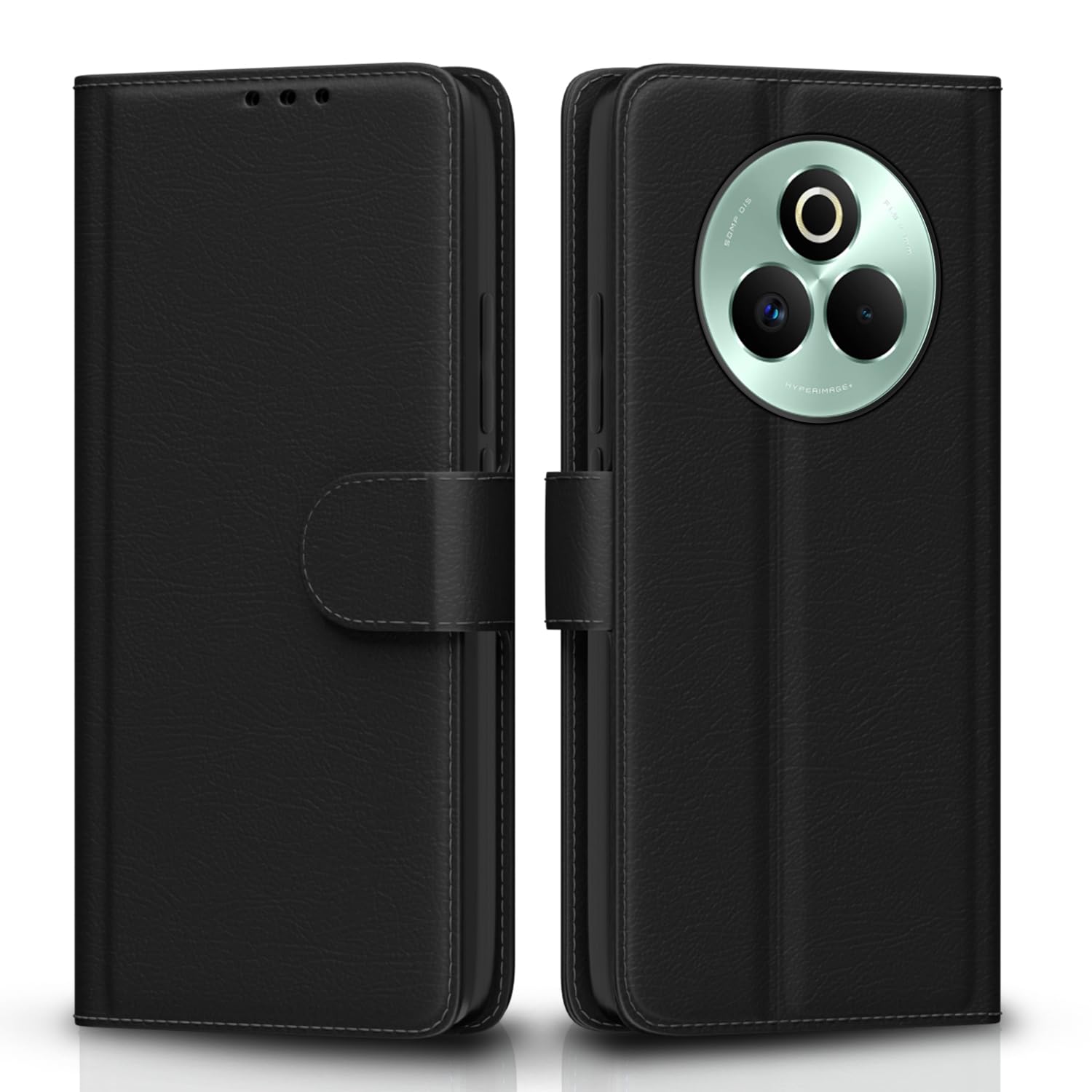 Black Wallet mobile flip cover for Realme P3 Pro 5G – Pikkme