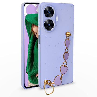 Realme Narzo N55/C55 Chain mobile cover in purple by Pikkme