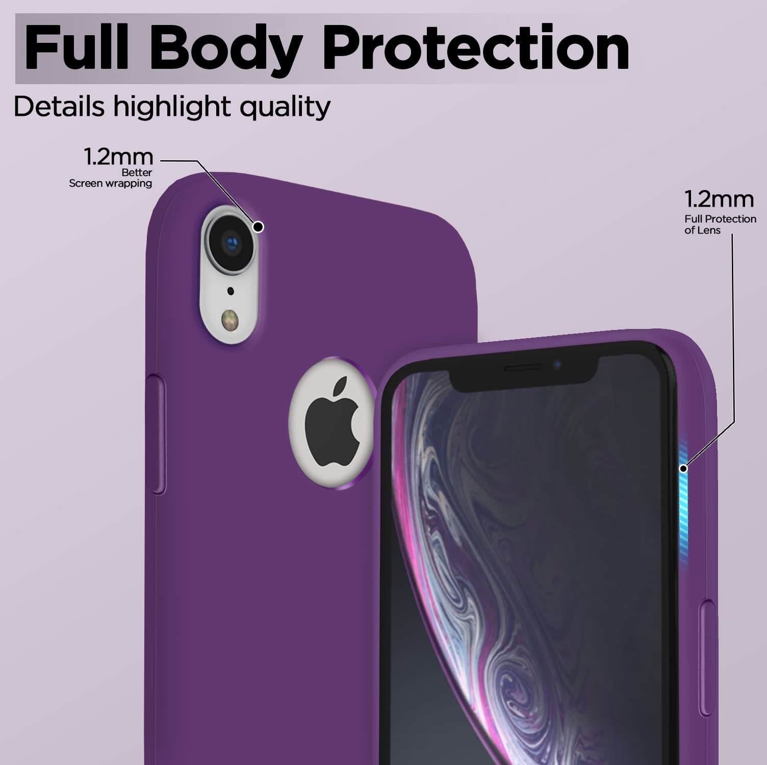Pikkme grape Soft Silicone mobile back cover for iPhone XR – photo 3