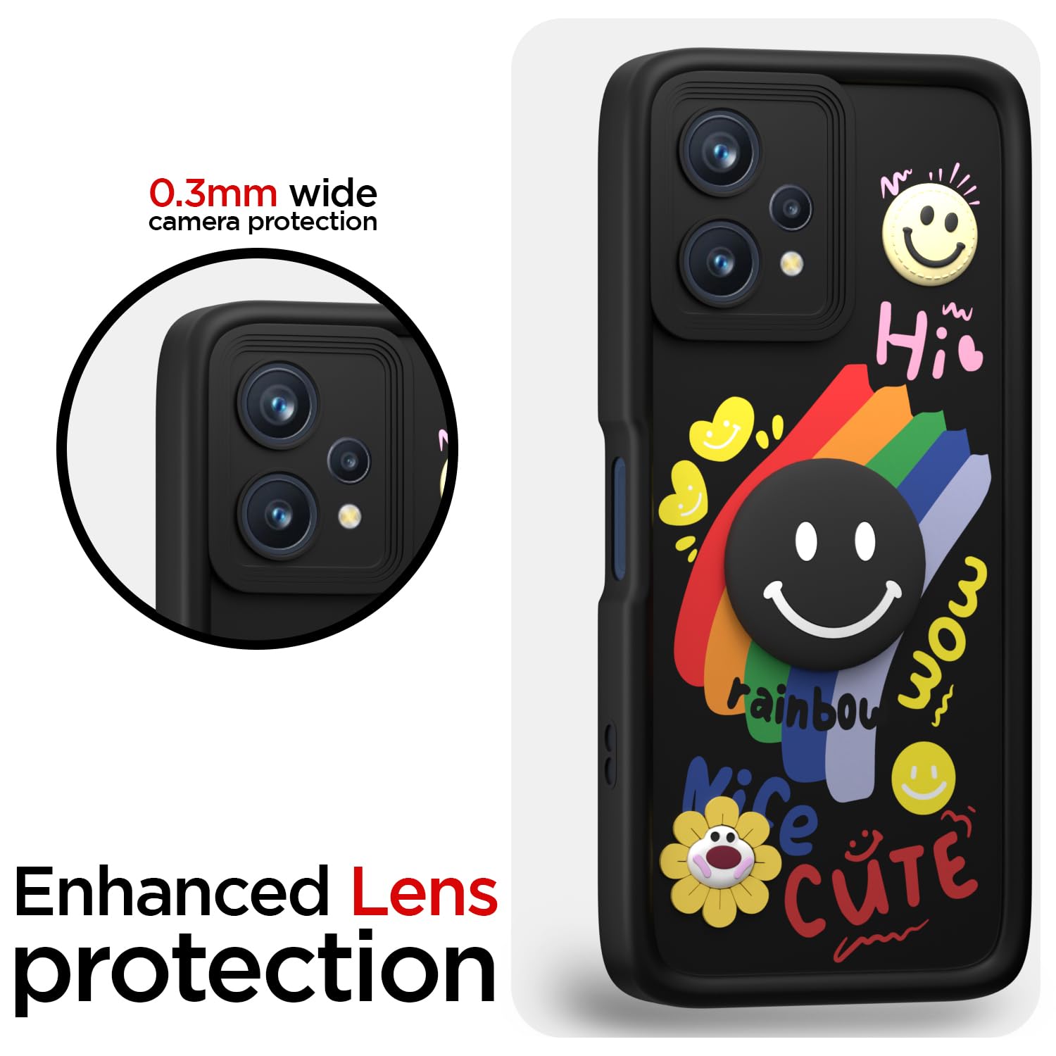 Pikkme black Soft Silicone back cover for Realme 9 Pro 5G – photo 5
