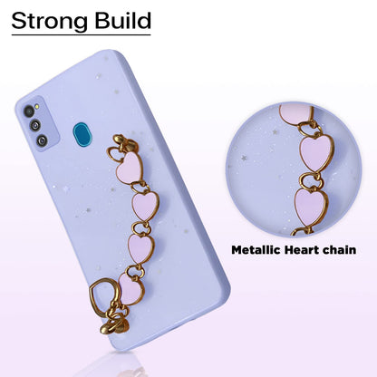 Pikkme Samsung M30s/M21/M21 2021 Chain purple phone cover – photo 7