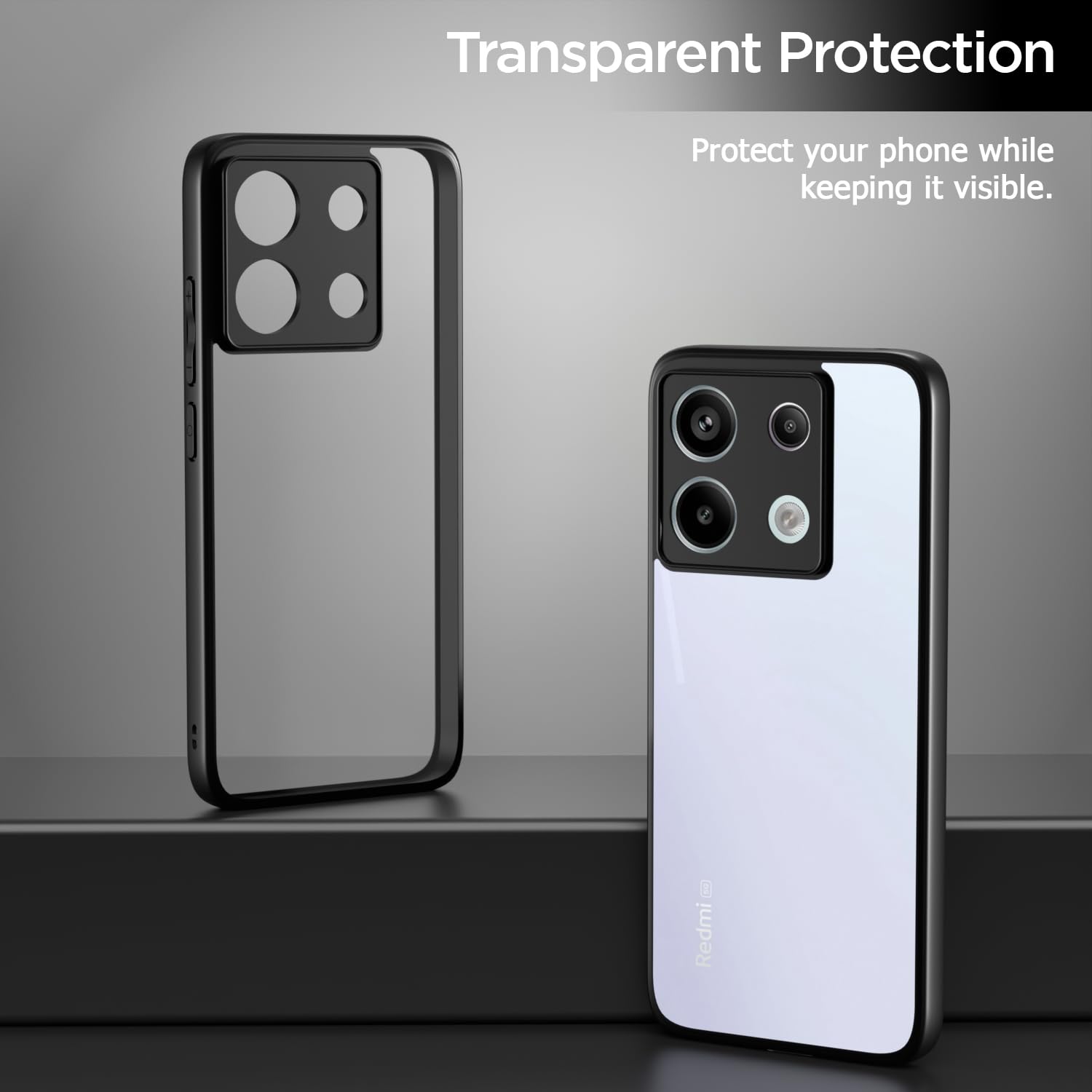 Black phone cover for Redmi Note 13 Pro 5G – Pikkme – photo 3