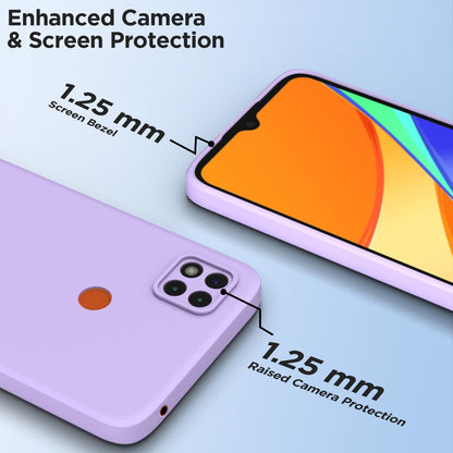 Pikkme Mi Redmi 10A / Redmi 9 / Redmi 9C / 9 Activ/Poco C31 Liquid Silicone Back Cover | Purple