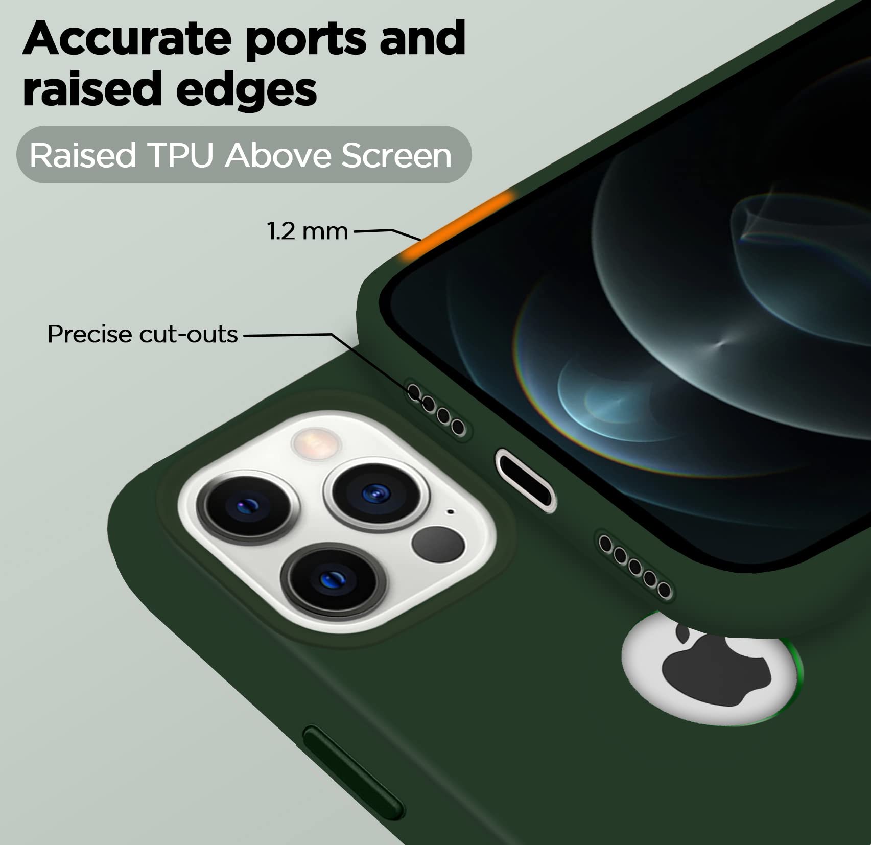 Atrovirens Soft Silicone mobile cover for iPhone 12 Pro Max – Pikkme – photo 5