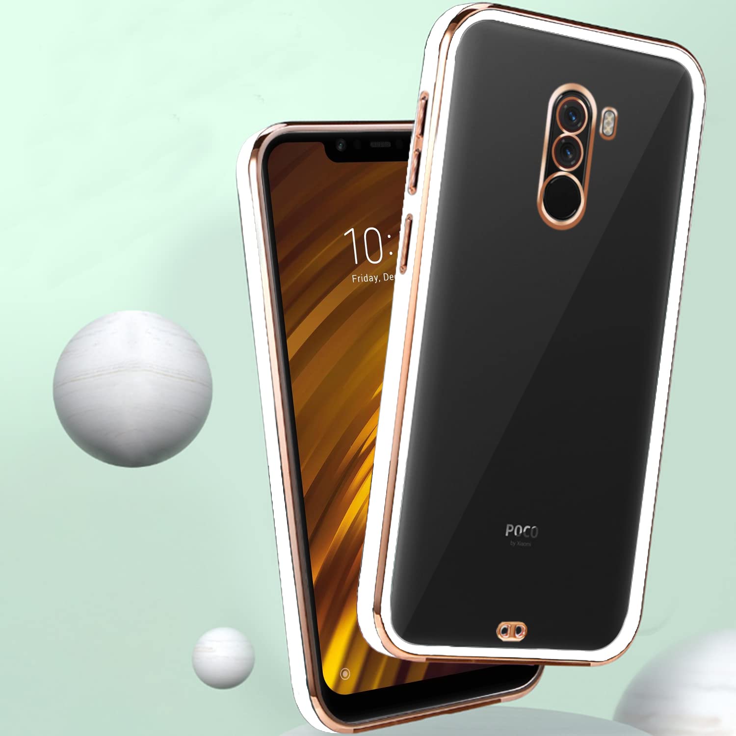 Pikkme white Chrome phone cover for Poco F1 – photo 4