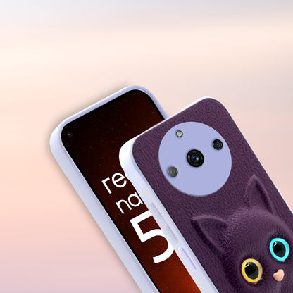 Pikkme Realme Narzo 60 5G Cat purple phone cover – photo 6