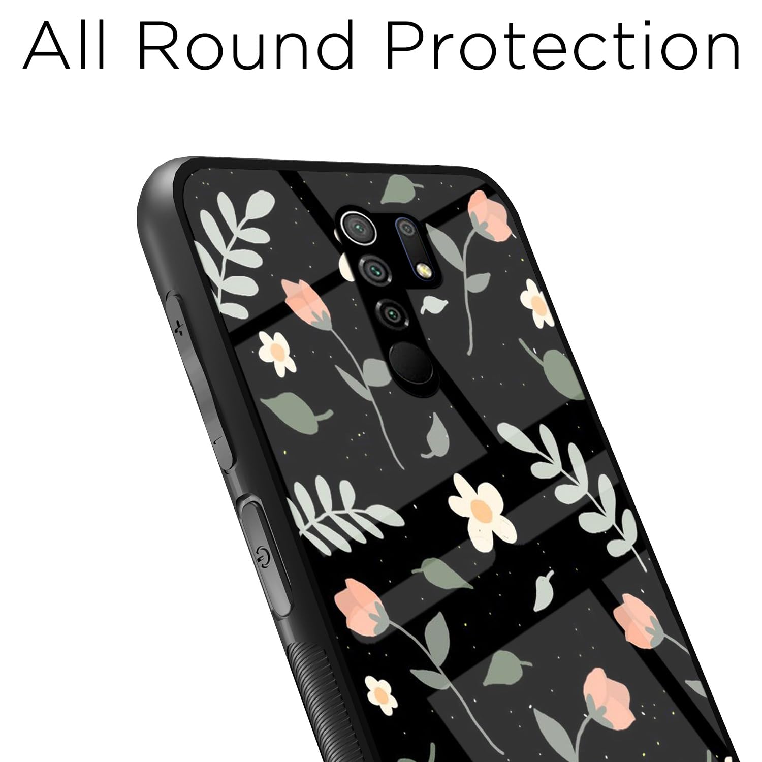 Redmi 9 Prime Flower mobile back cover by Pikkme – photo 7