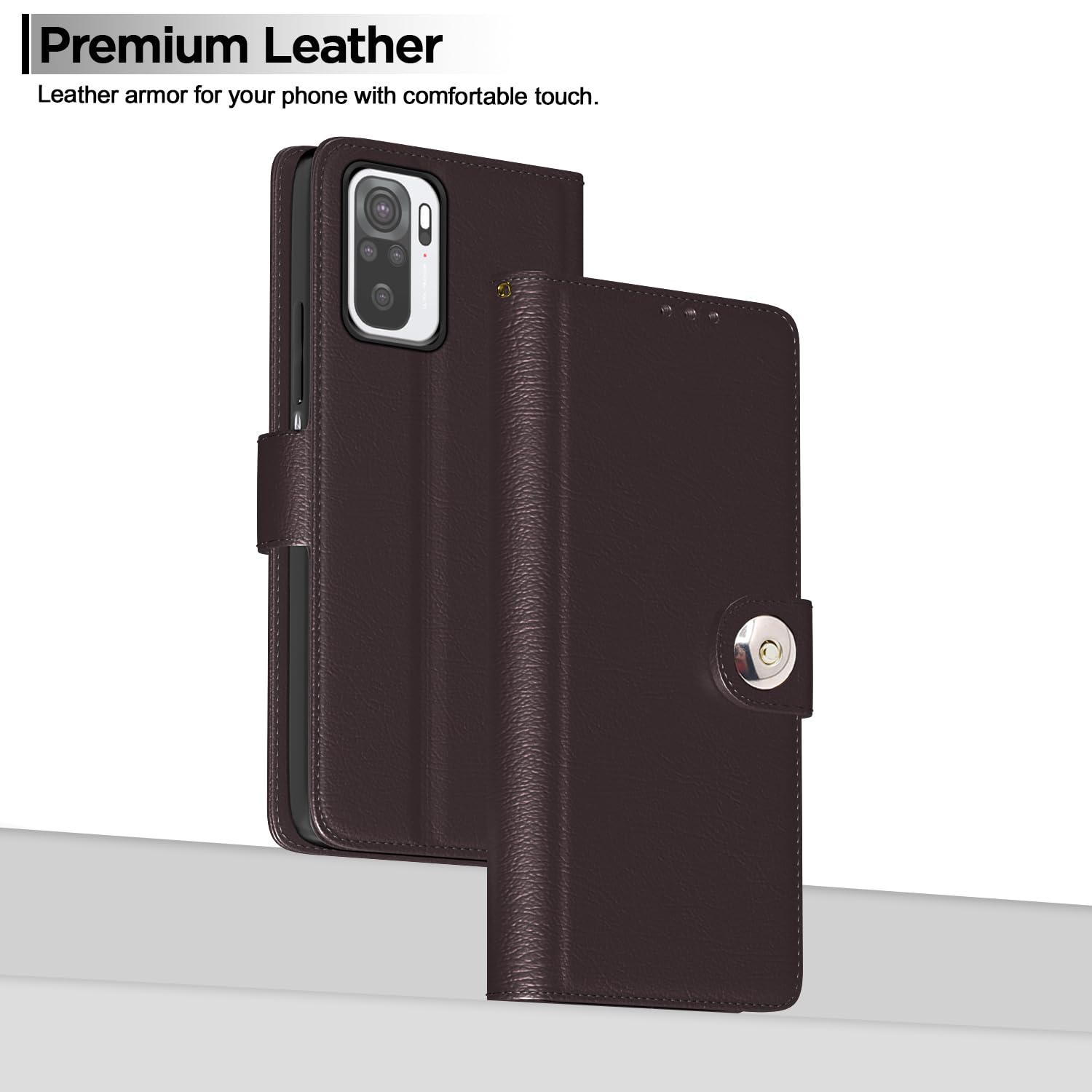 Pikkme coffee Button flip case for Redmi Note 10/Note 10s/Note 11 SE – photo 2