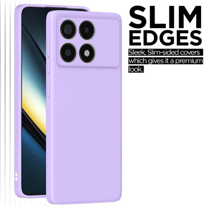 Pikkme Poco F6 Pro 5G Matte purple mobile back cover – photo 7