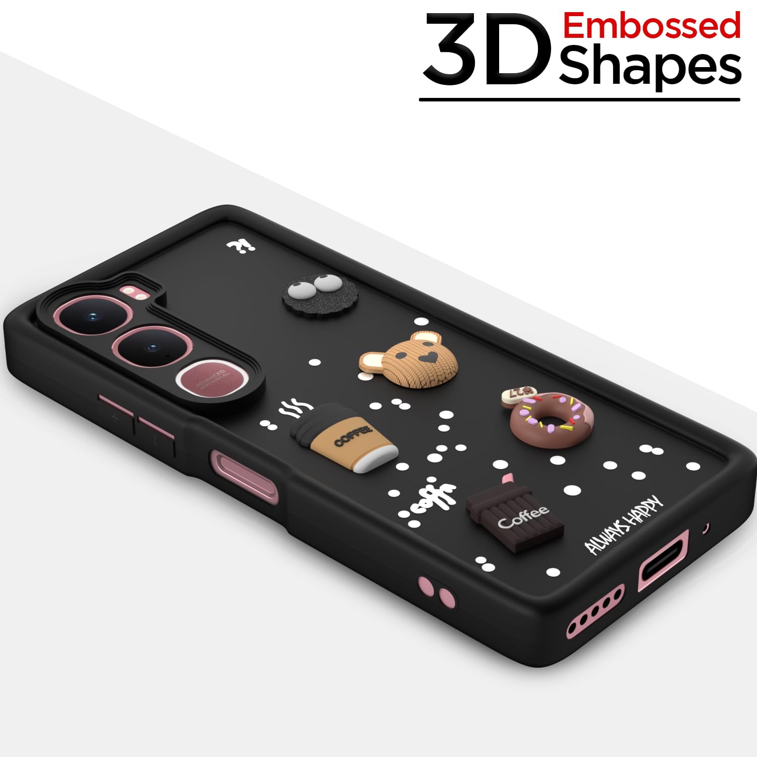 Pikkme black Silicone mobile back cover for Vivo Y31 5G/3D – photo 3