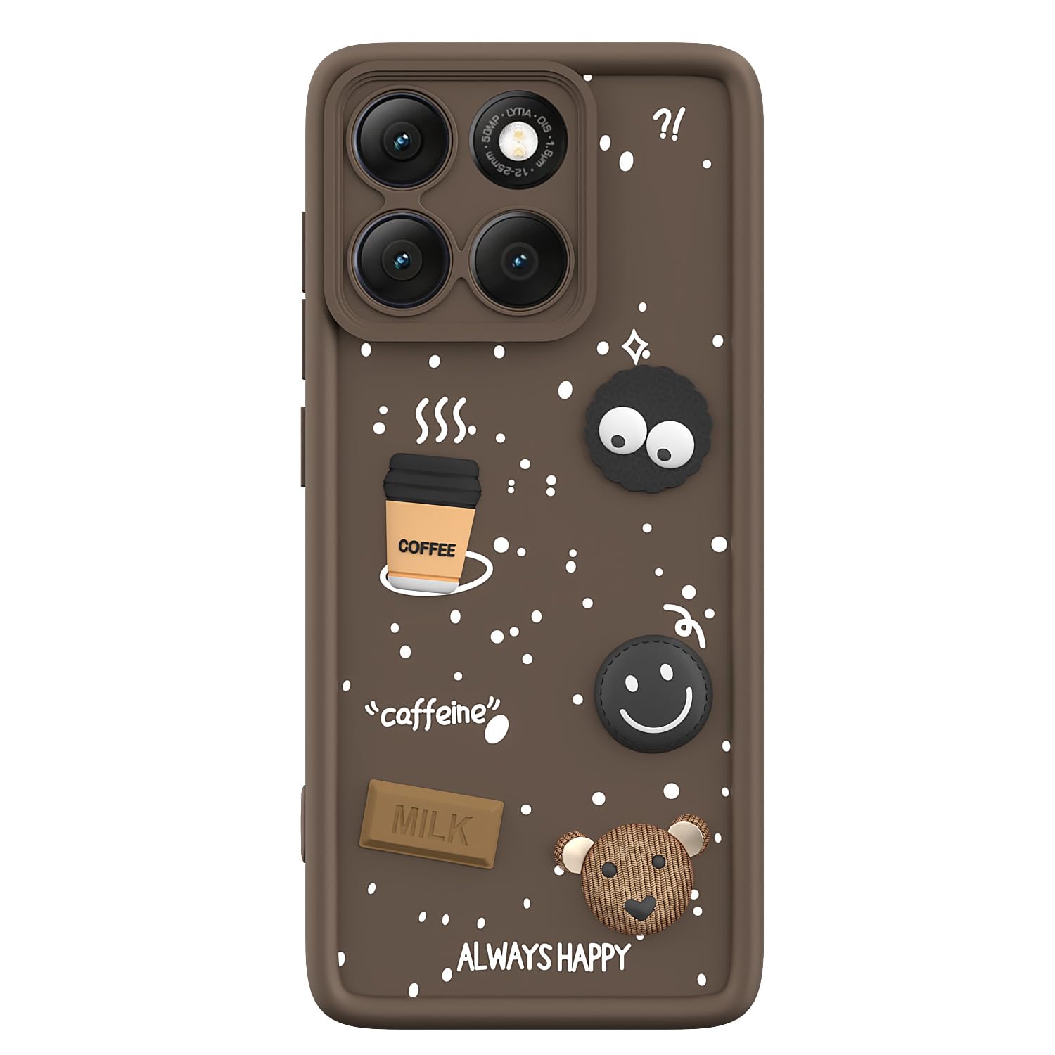 Moto G86 Power 5G Bear Coffee back cover in brown by Pikkme – photo 7