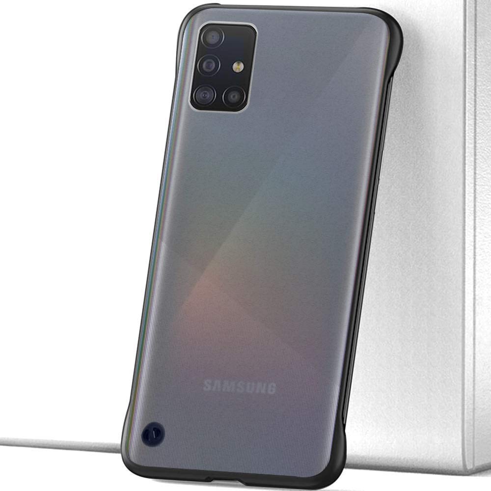 Samsung A51 Frameless mobile cover in black by Pikkme