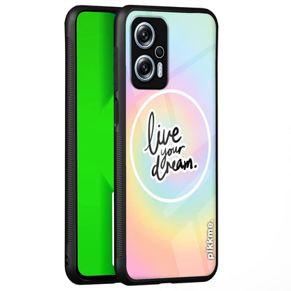 Redmi K50i 5G Hybrid mobile back cover by Pikkme
