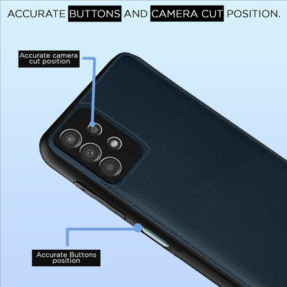 Blue Leather back cover for Samsung A13 4G – Pikkme – photo 6