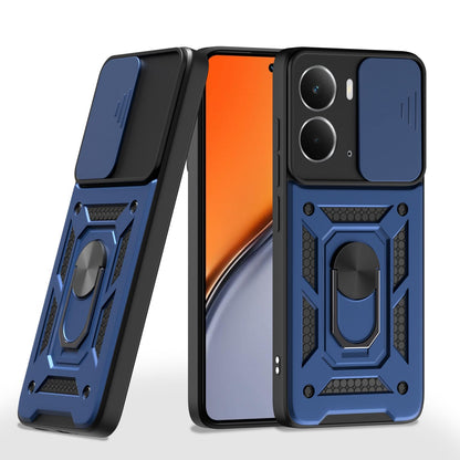 Pikkme Realme P3 5G D10 Tough Armor Back Cover  - Blue