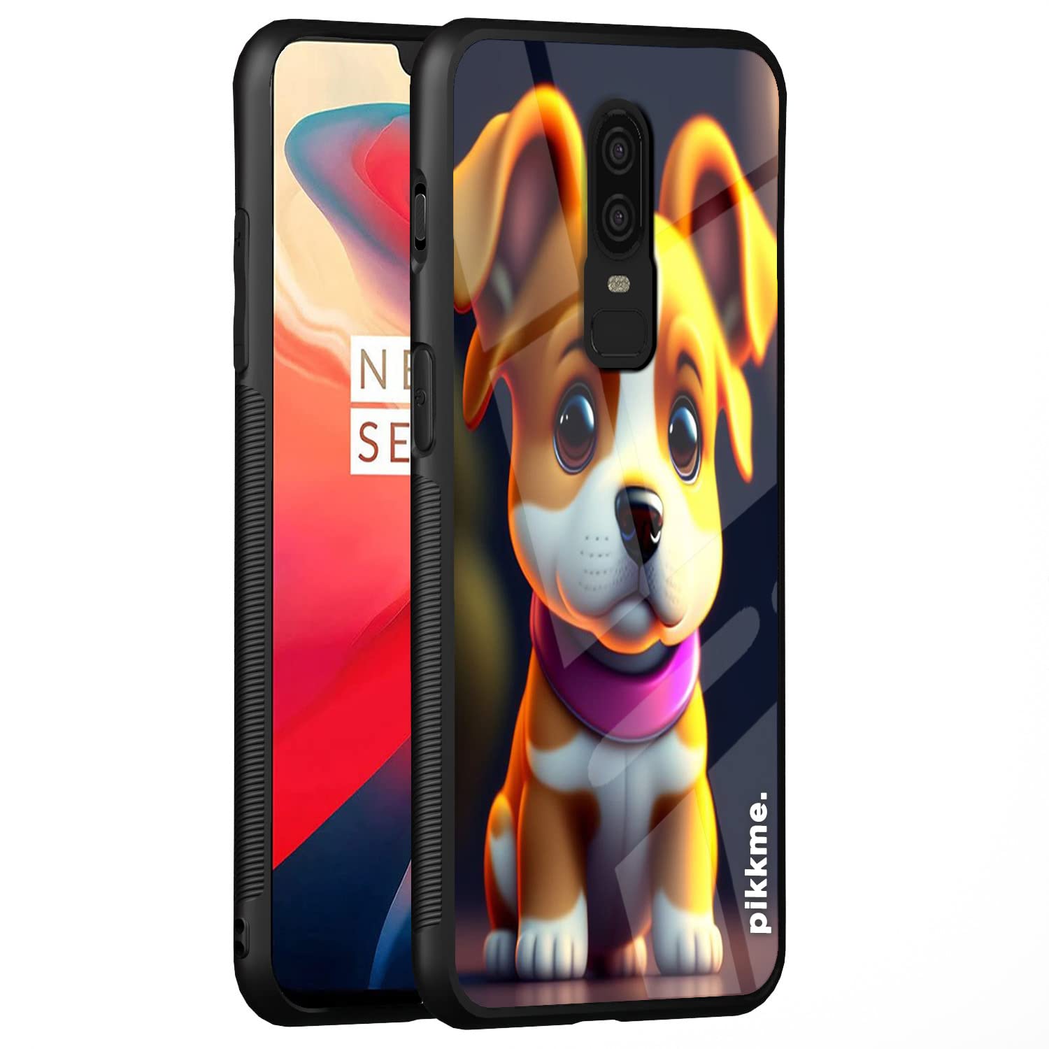 Pikkme Dog mobile back cover for OnePlus 6