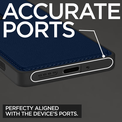 Pikkme Realme C75 Leatherback Back Case | Blue