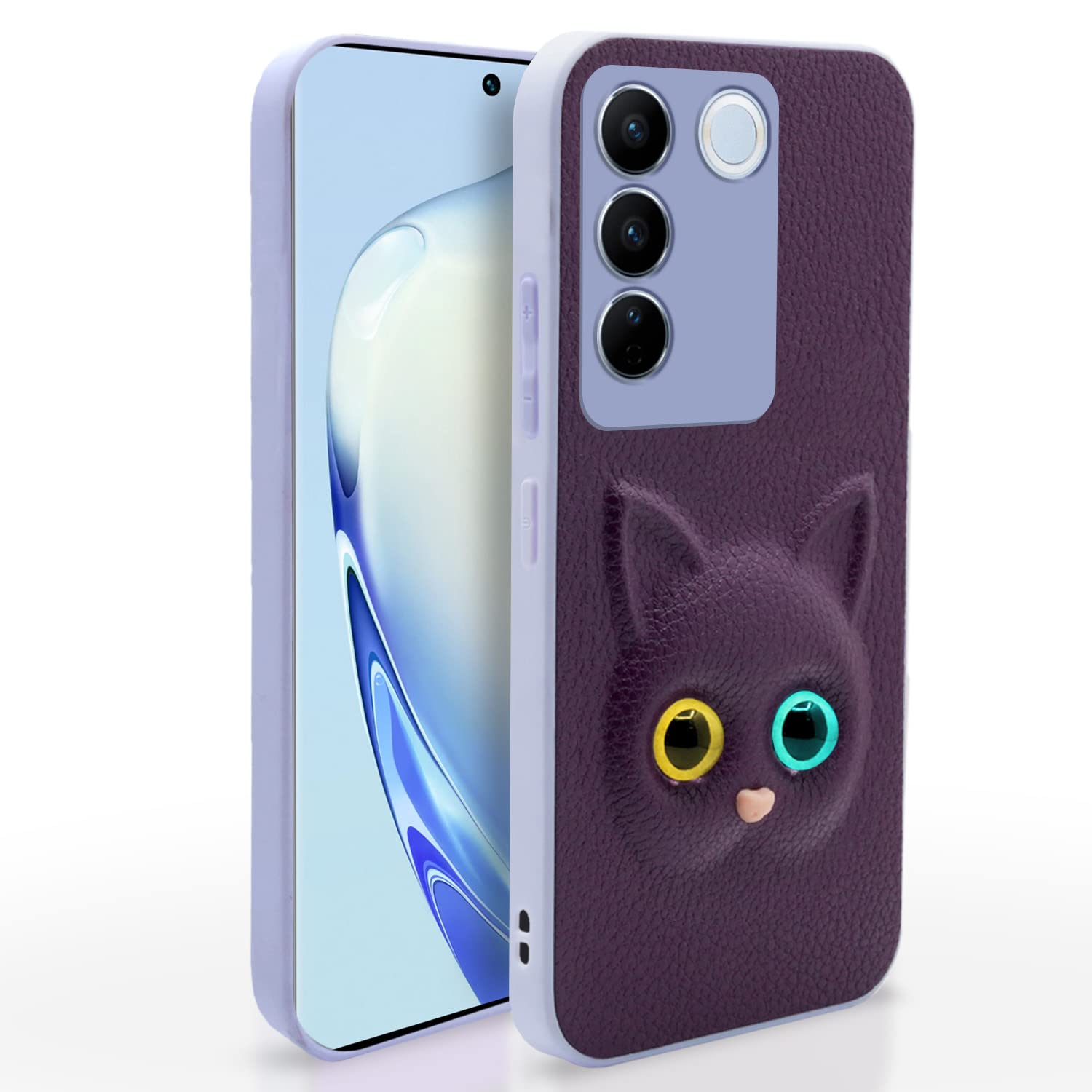 Pikkme Vivo V27 / V27 Pro 5G Cat Case | Purple