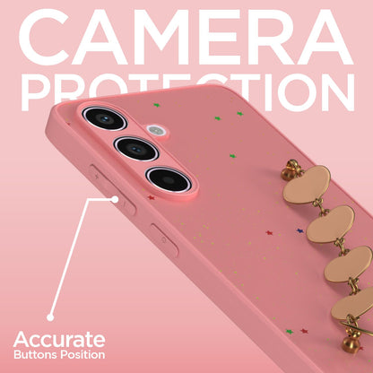 Samsung A55 5G Chain mobile back cover in pink by Pikkme – photo 3