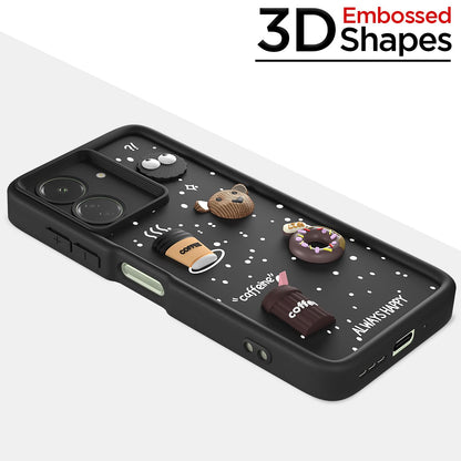 Pikkme Redmi 13C 4G/3D Silicone black mobile back cover – photo 3