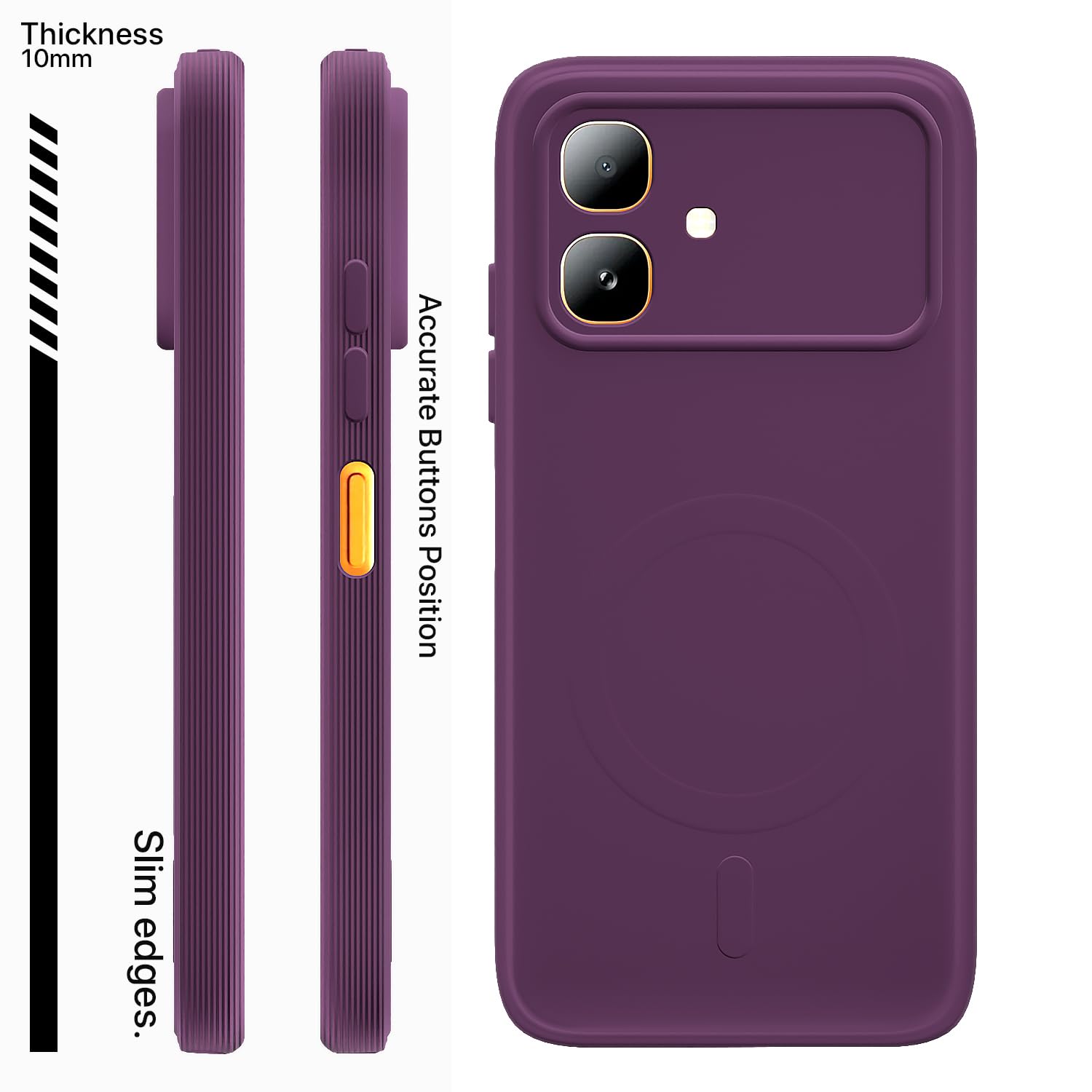Pikkme purple MagSafe back cover for Infinix Smart 20 – photo 3