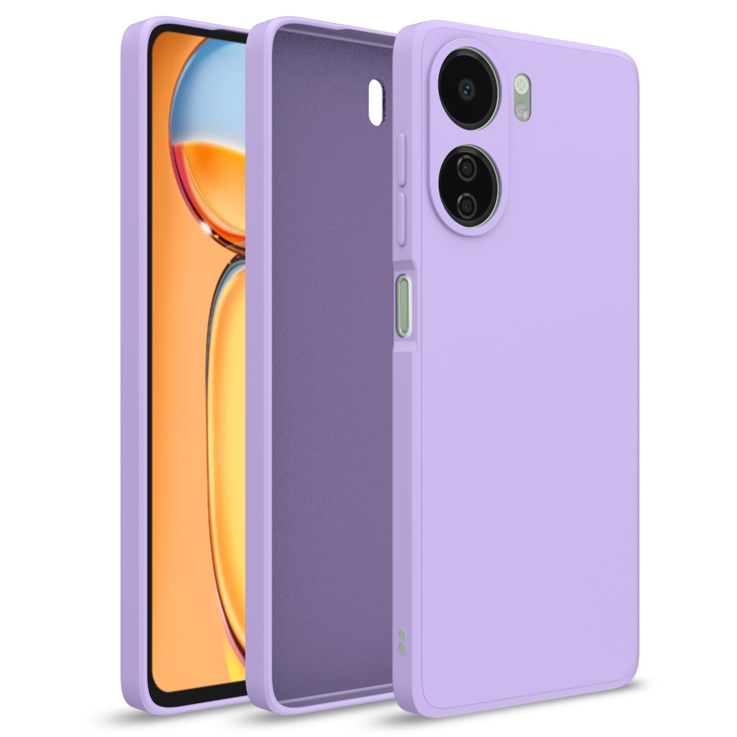 Pikkme Redmi 13C 4G purple mobile back cover