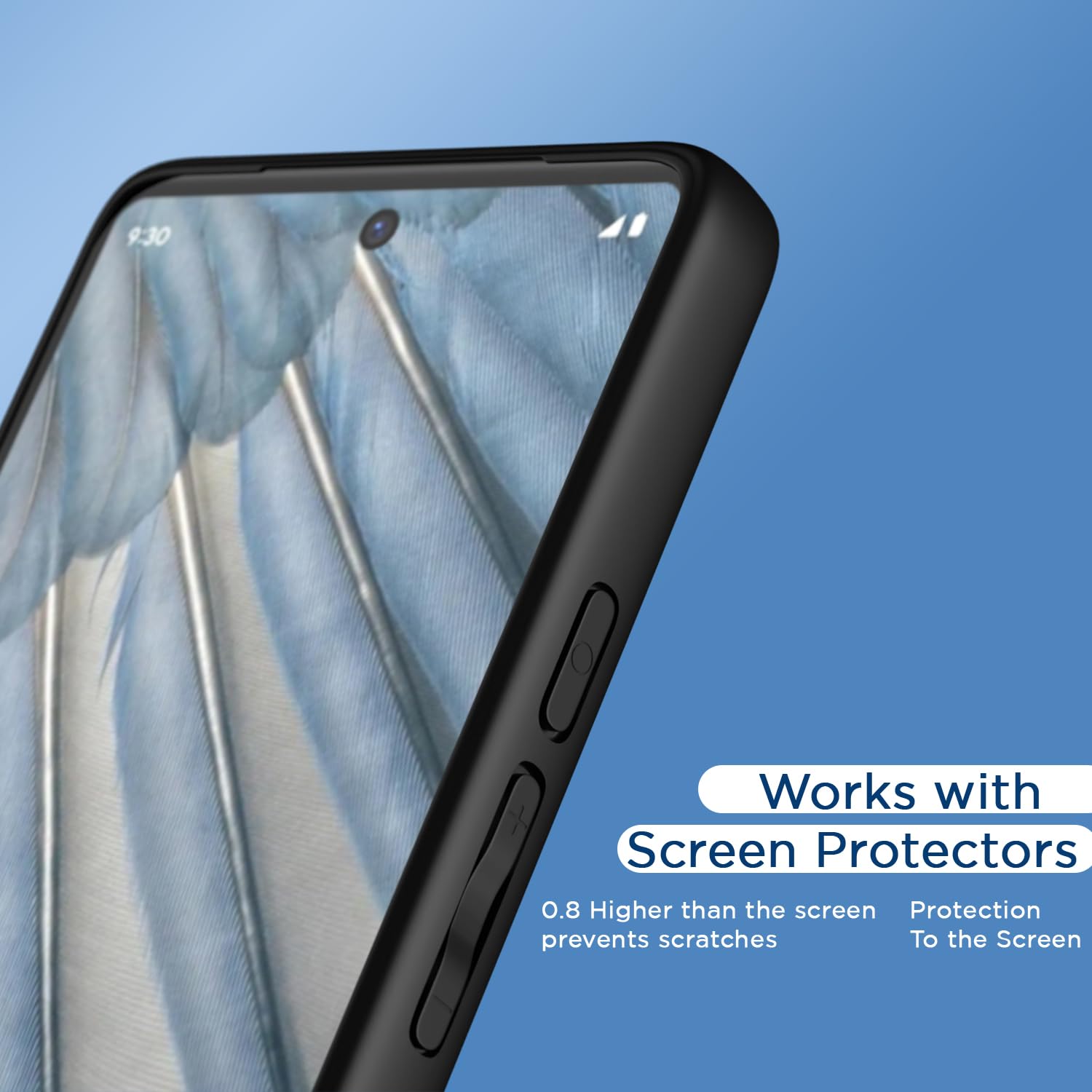 Pikkme black Clear mobile back cover for Pixel 7A – photo 7