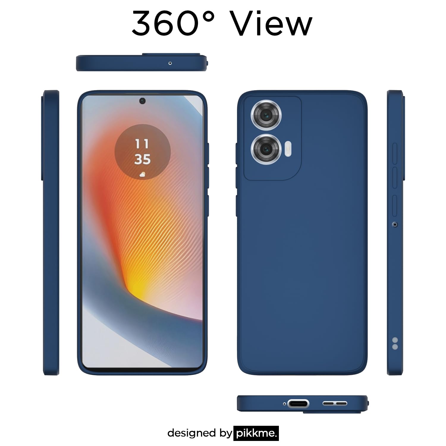 Pikkme Moto Edge 50 Fusion/G96 5G Matte blue back cover – photo 4