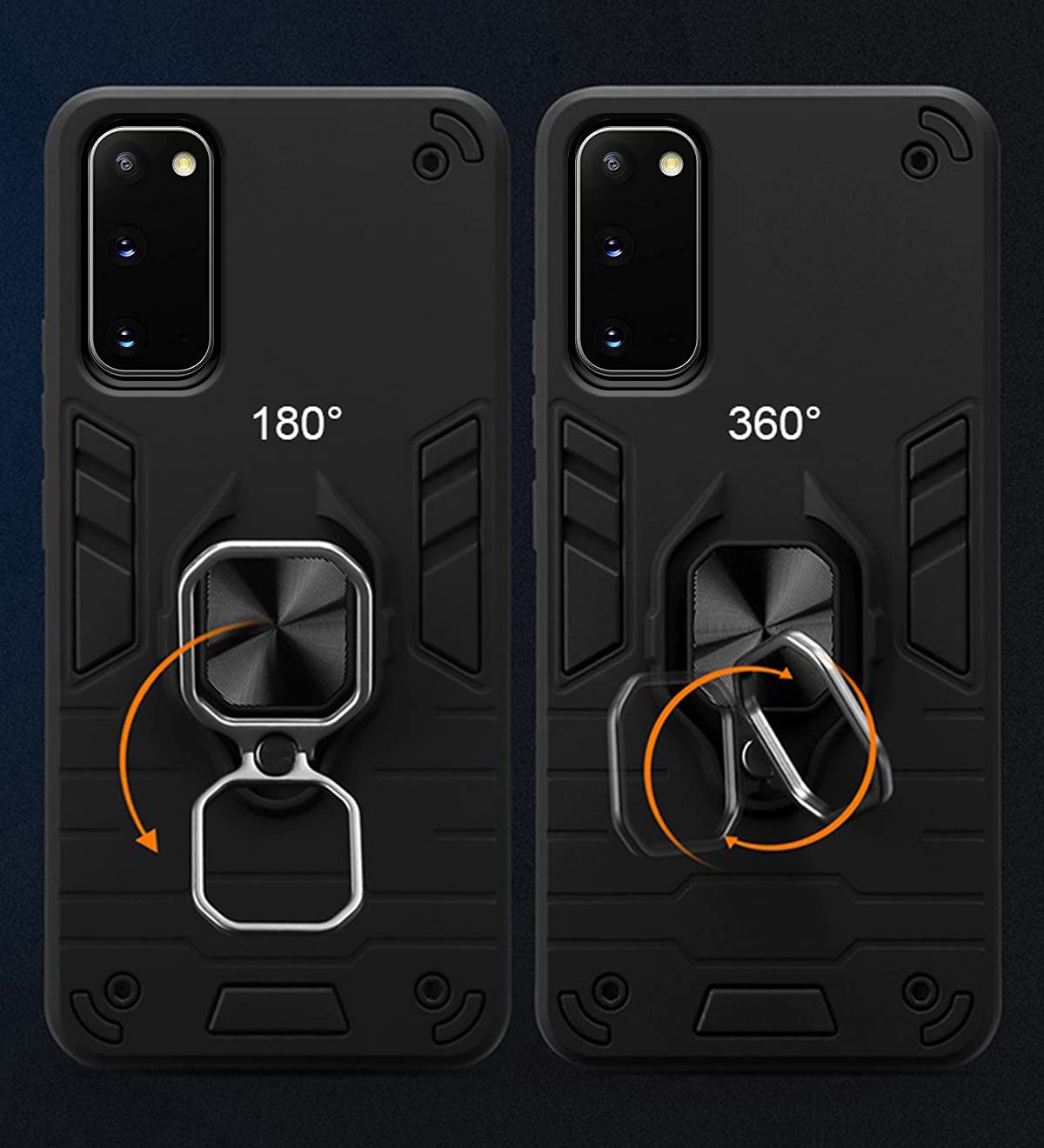 Black D5 Tough Armor phone cover for Samsung S20 – Pikkme – photo 3
