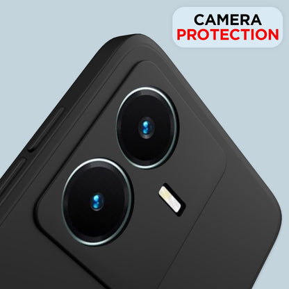 Vivo Y22 mobile back cover in black by Pikkme – photo 5