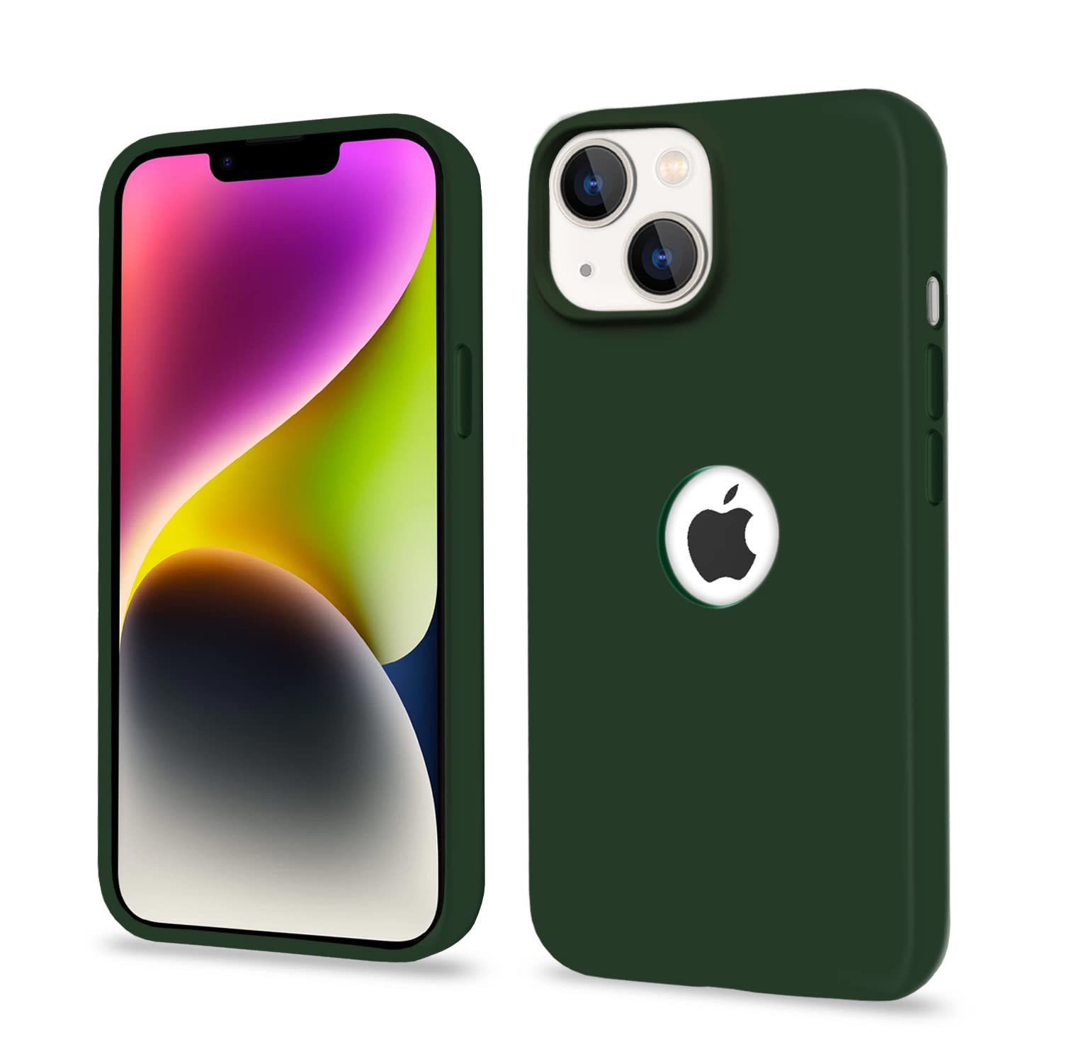 iPhone 14 mobile back cover in atrovirens by Pikkme