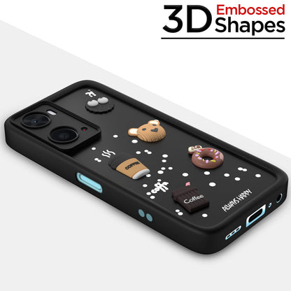 Oppo A76/A96/A36 Silicone mobile cover in black by Pikkme – photo 3