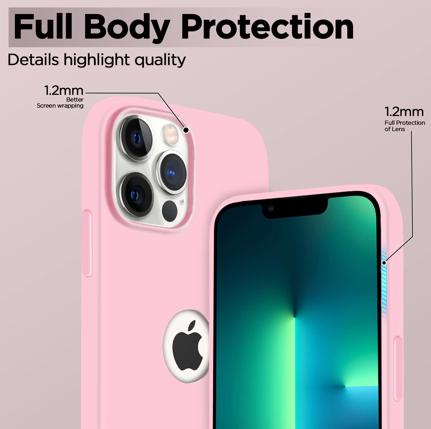iPhone 13 Pro back cover in rose pink by Pikkme – photo 3