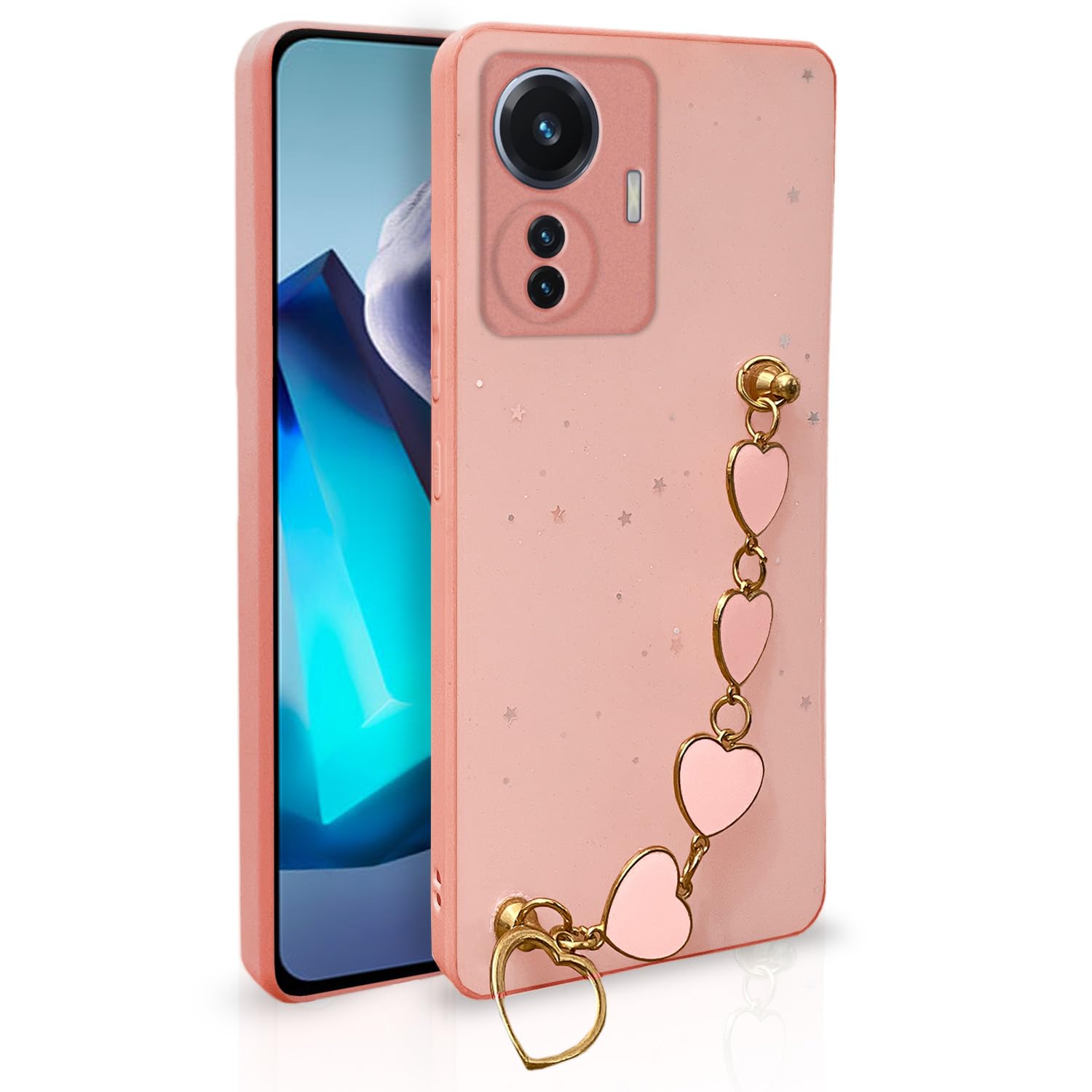 Pikkme iQOO Z6 44W/Vivo T1 44W pink phone cover