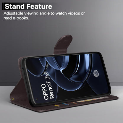 Pikkme Oppo Reno 7 5G coffee wallet flip cover – photo 3