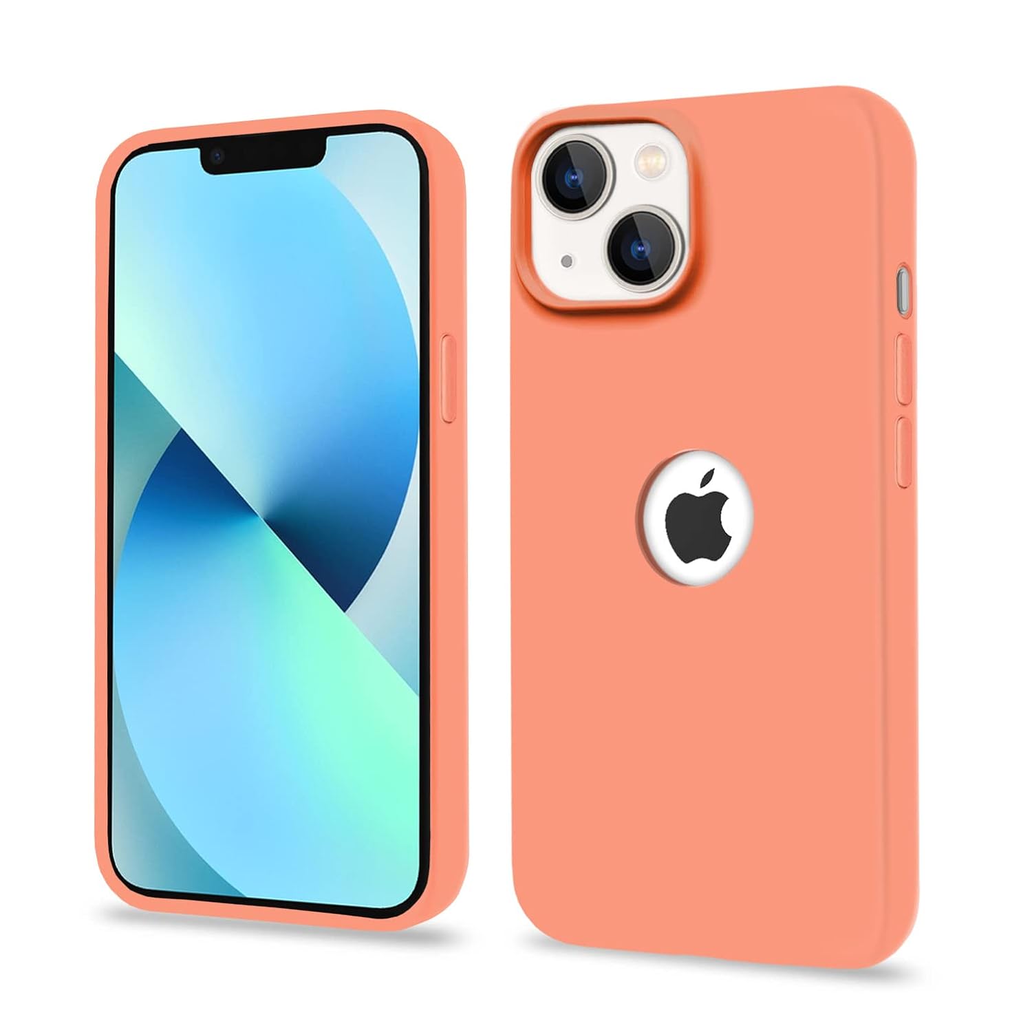 Pikkme iPhone 13 Super Soft Silicone Back Cover (Peach)