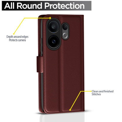 Brown mobile flip cover for Vivo X200 FE 5G – Pikkme – photo 4