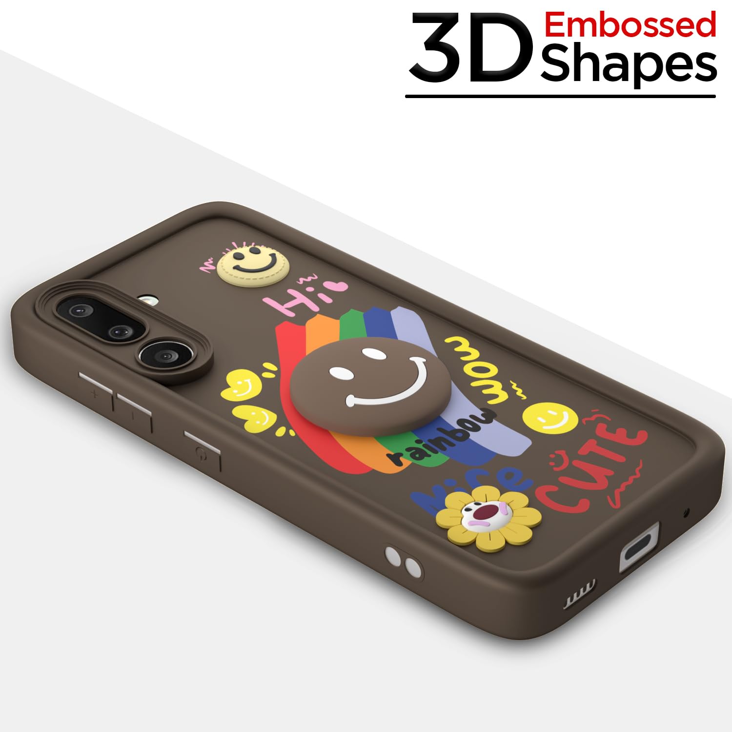 Brown Soft Silicone phone cover for Samsung M56 5G – Pikkme – photo 3