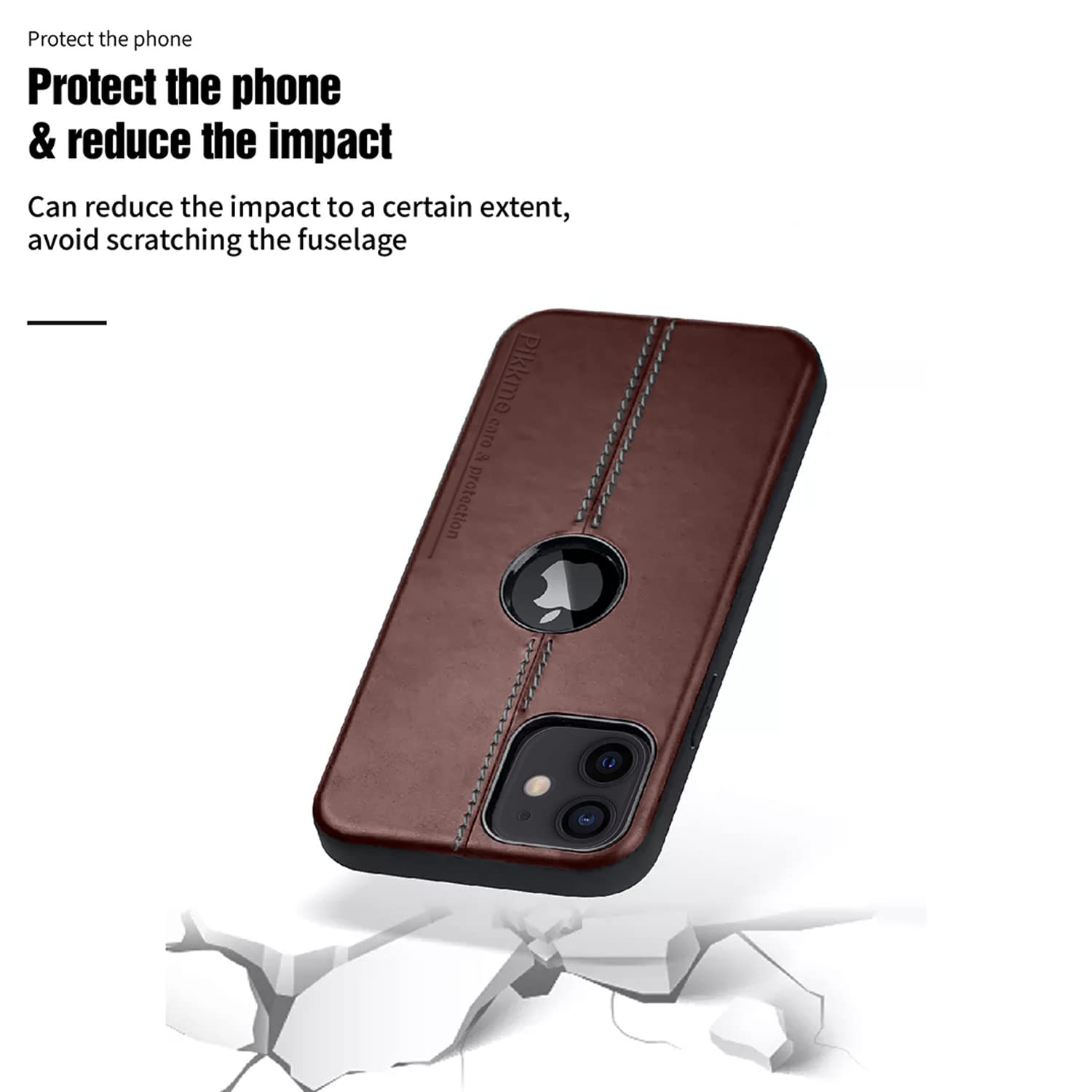 Pikkme iPhone 12/12 Pro brown back cover – photo 4