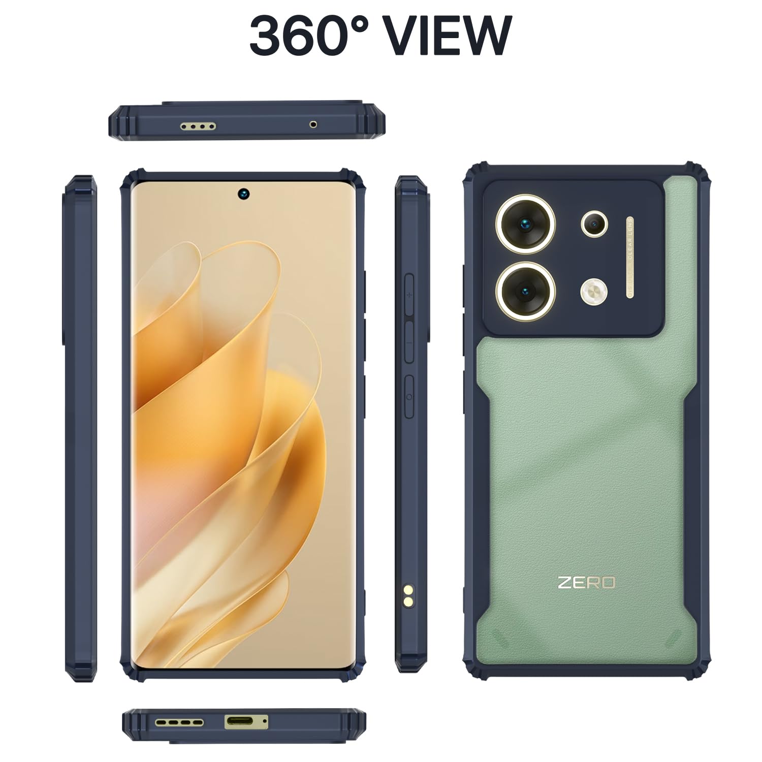 Pikkme Infinix Zero 30 5G blue back cover – photo 2